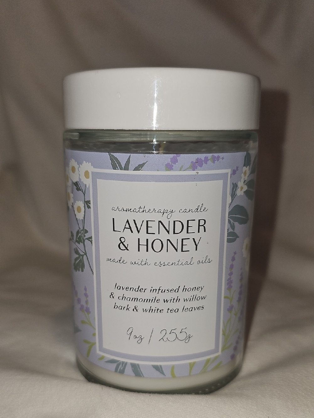 Lavender & Honey Aromatherapy Candle 9 oz